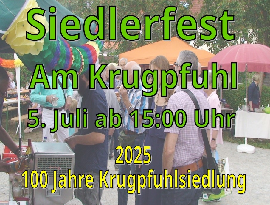 Sommerfest 100 Jahre Krugpfuhl-Siedlung
