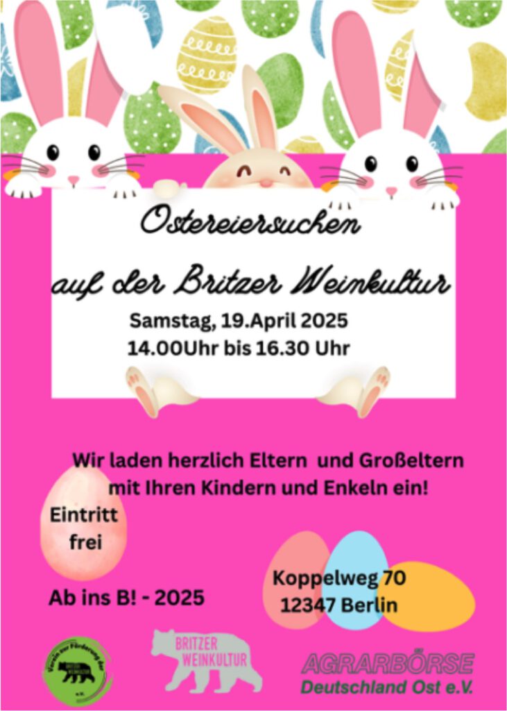 Ostereiersuche auf der Britzer WeinKultur