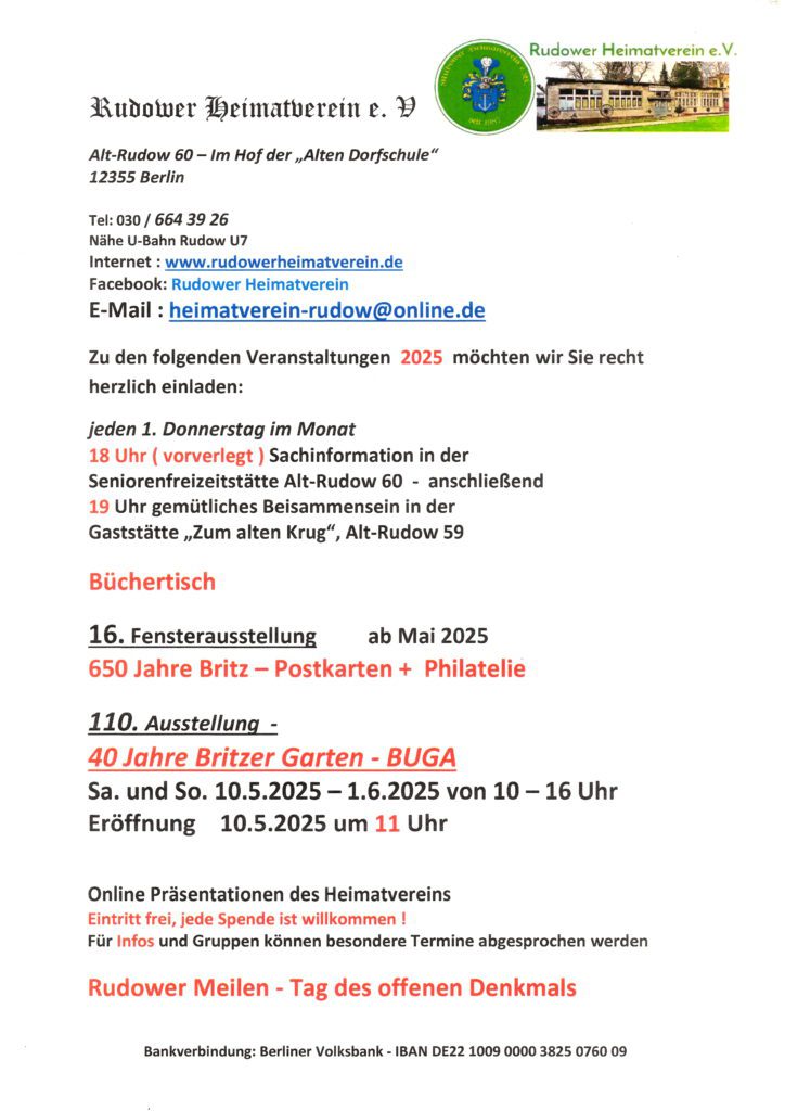 Ausstellung: 40 Jahre Britzer Garten - BUGA