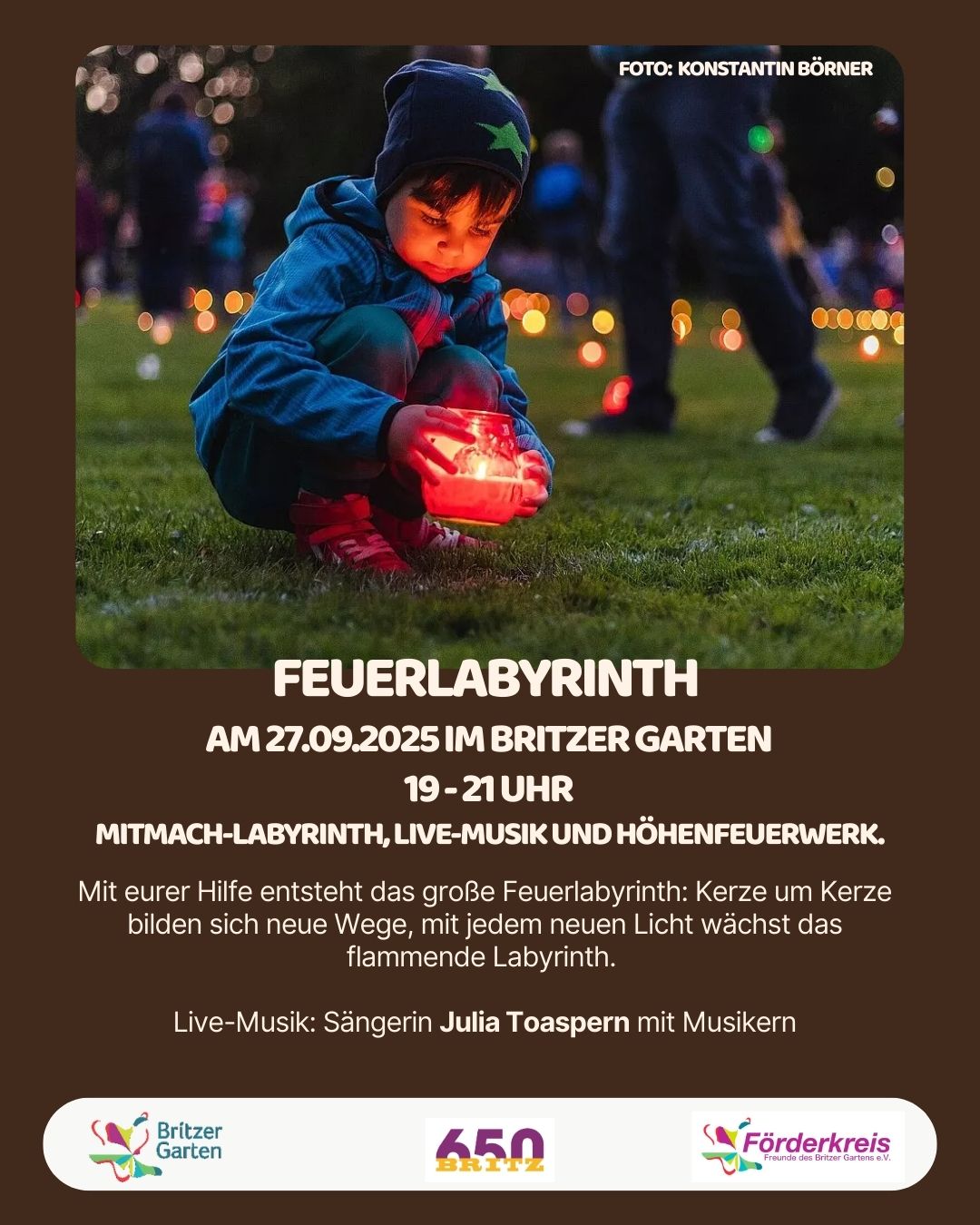 Feuerlabyrinth im Britzer Garten