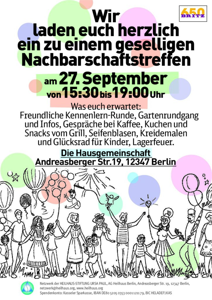 Geselliges Nachbarschaftstreffen