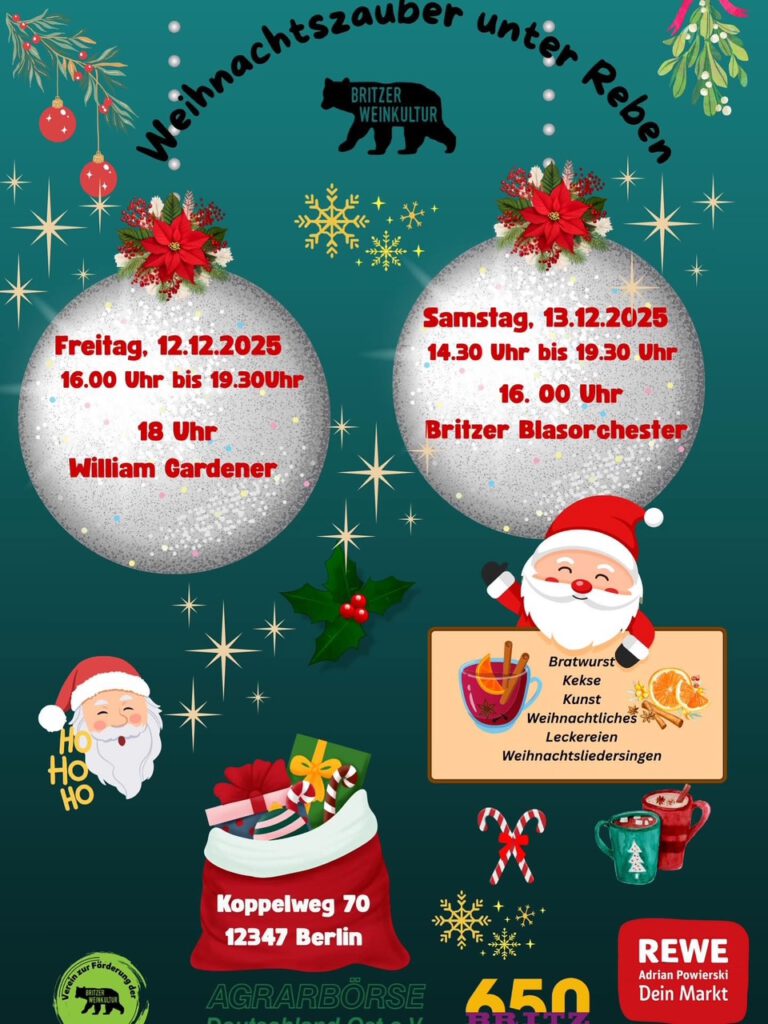 Weihnachtszauber unter Reben
